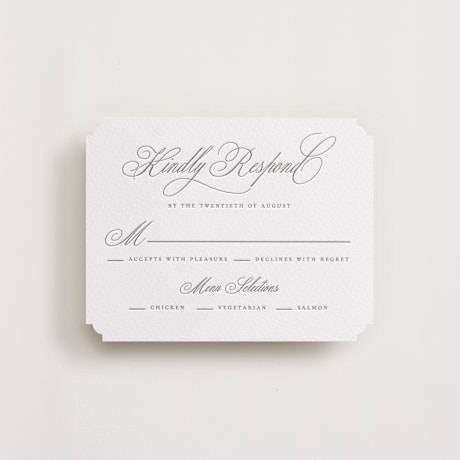 Letterpress RSVP Cards