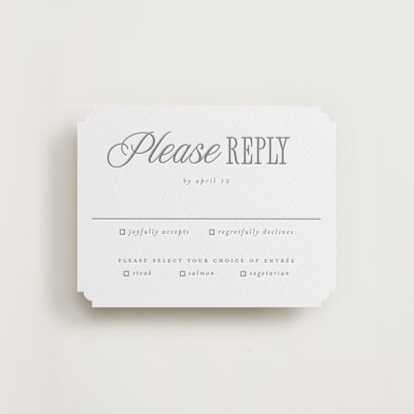 Letterpress RSVP Cards