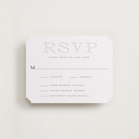 Letterpress RSVP Cards
