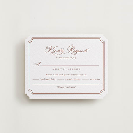 Letterpress RSVP Cards