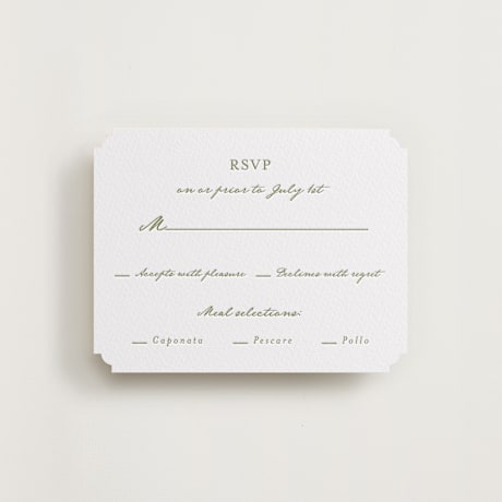 Letterpress RSVP Cards