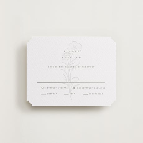 Letterpress RSVP Cards