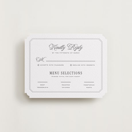 Letterpress RSVP Cards
