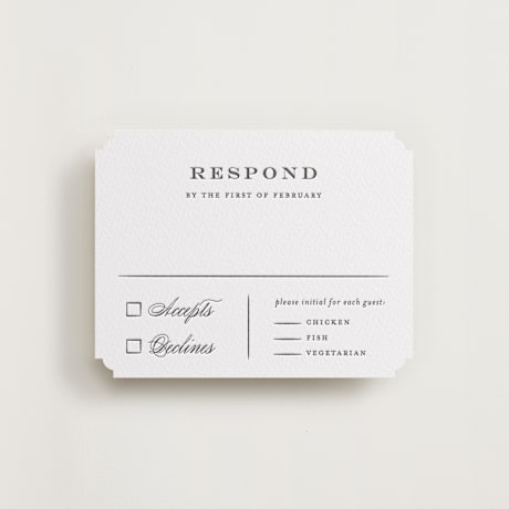 Letterpress RSVP Cards