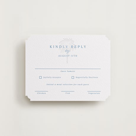 Letterpress RSVP Cards