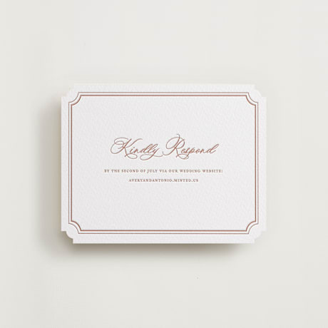 Letterpress RSVP Online Enclosure Cards