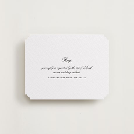 Letterpress RSVP Online Enclosure Cards
