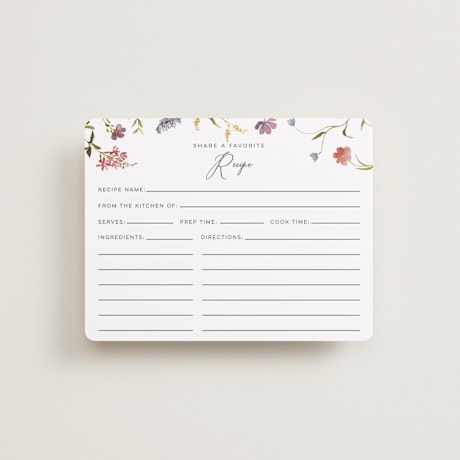 Bridal Shower Insert Cards