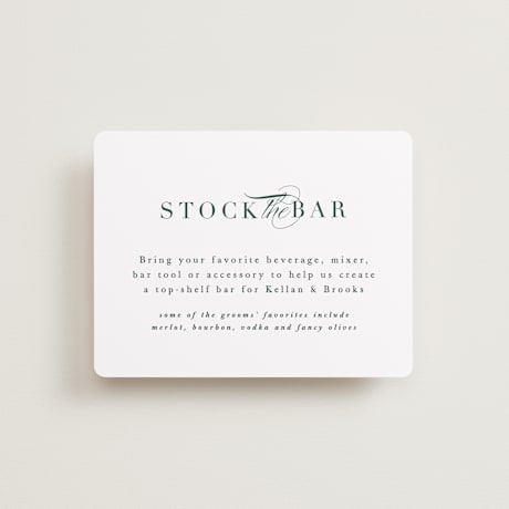 Bridal Shower Insert Cards
