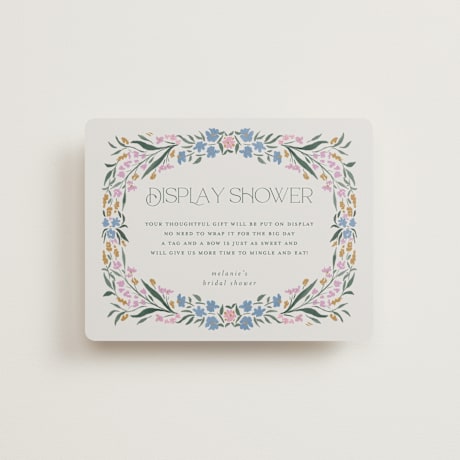 Bridal Shower Insert Cards