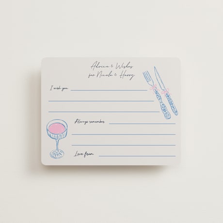 Bridal Shower Insert Cards