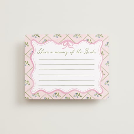 Bridal Shower Insert Cards