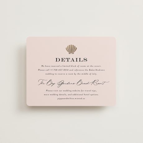 Foil-Pressed Direction Cards