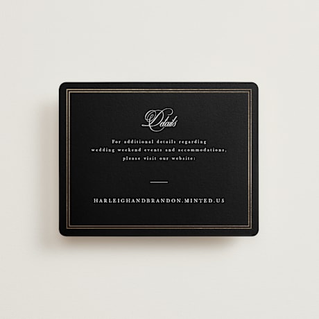 Foil-Pressed Direction Cards