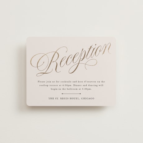 Foil-Pressed Reception Cards