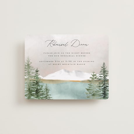 Rehearsal Dinner Cards