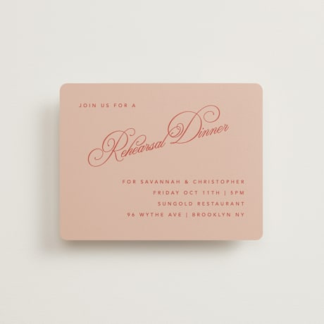 Rehearsal Dinner Cards