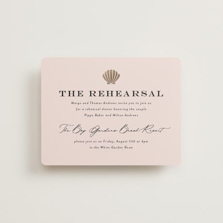 Foil-Pressed Rehearsal Dinner Cards