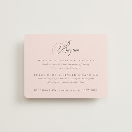 Reception Cards