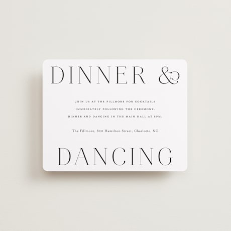 Reception Cards