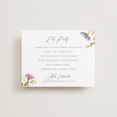 Reception Cards