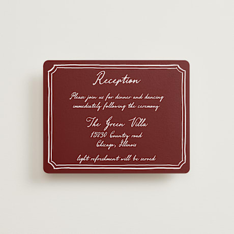Reception Cards