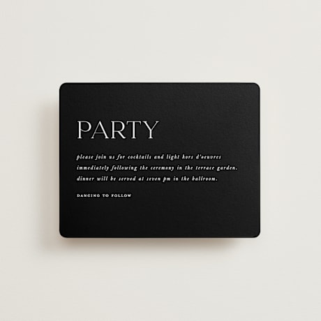 Reception Cards