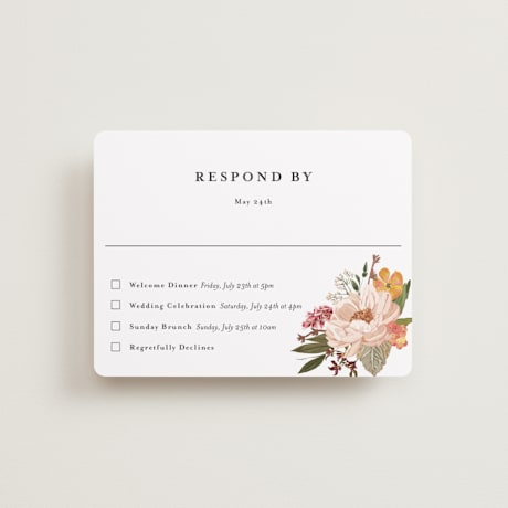 Foil-Pressed Multi-Event RSVP Cards