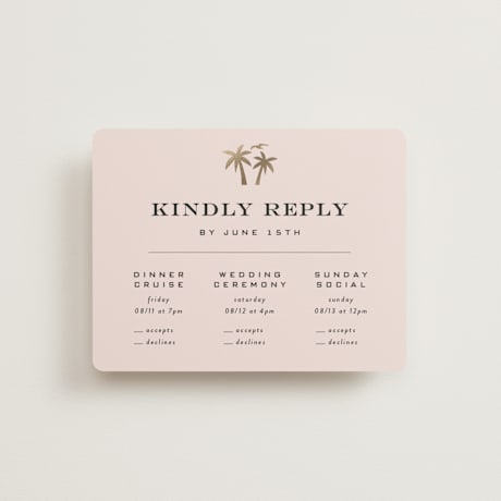 Foil-Pressed Multi-Event RSVP Cards