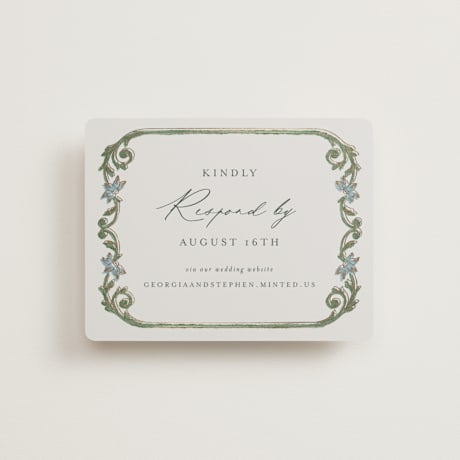 Foil-Pressed RSVP Online Enclosure Cards