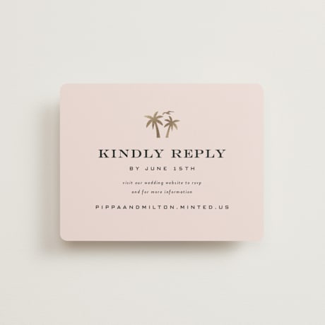 Foil-Pressed RSVP Online Enclosure Cards