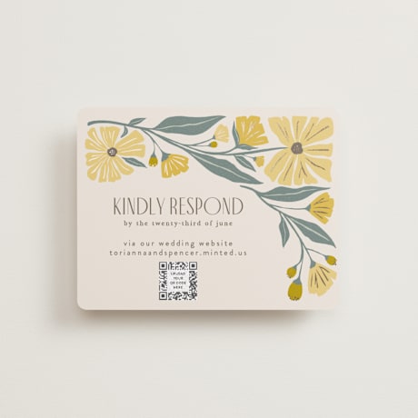 Foil-Pressed RSVP Online Enclosure Cards