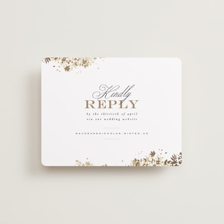 Foil-Pressed RSVP Online Enclosure Cards