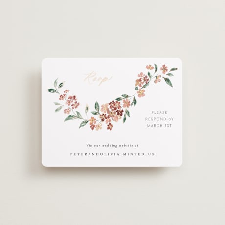 Foil-Pressed RSVP Online Enclosure Cards
