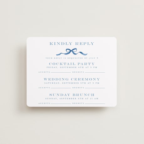 Multi-Event RSVP Cards