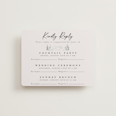 Multi-Event RSVP Cards