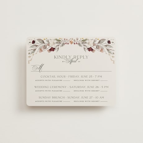 Multi-Event RSVP Cards