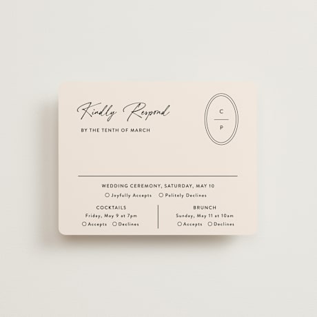 Multi-Event RSVP Cards