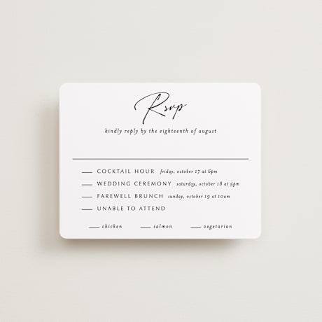 Multi-Event RSVP Cards
