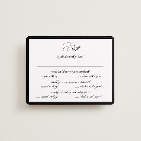 Multi-Event RSVP Cards