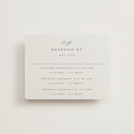 Multi-Event RSVP Cards