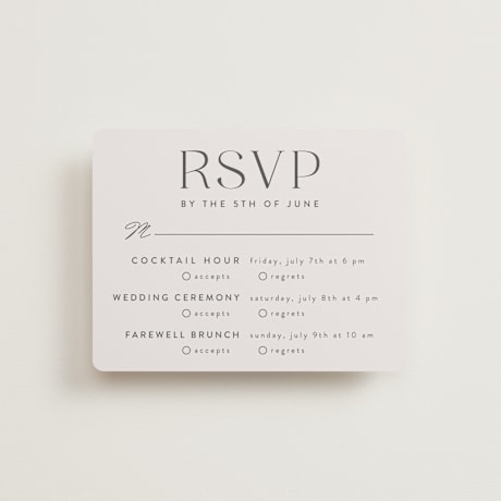 Multi-Event RSVP Cards