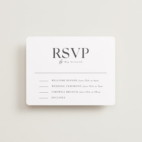 Multi-Event RSVP Cards