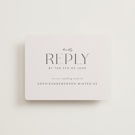 RSVP Online Enclosure Cards