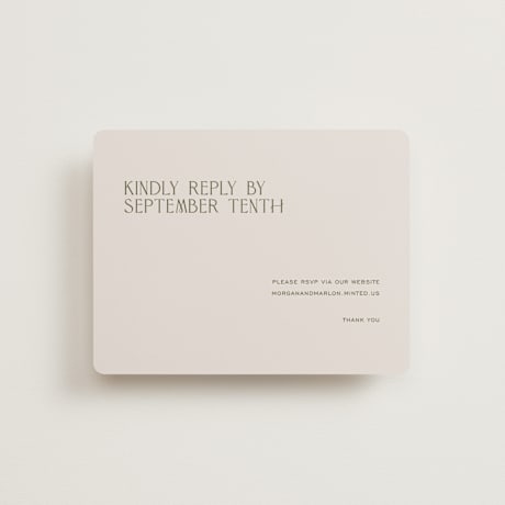 RSVP Online Enclosure Cards