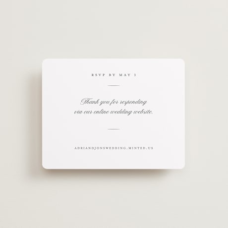 RSVP Online Enclosure Cards