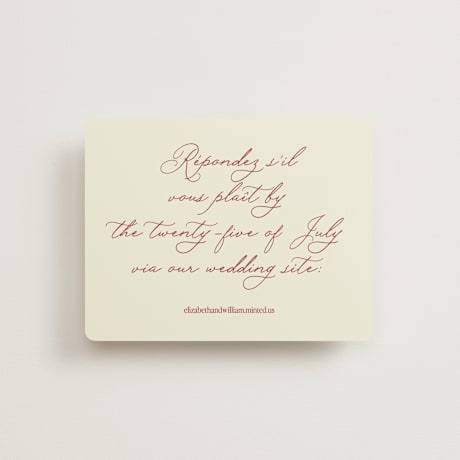 RSVP Online Enclosure Cards