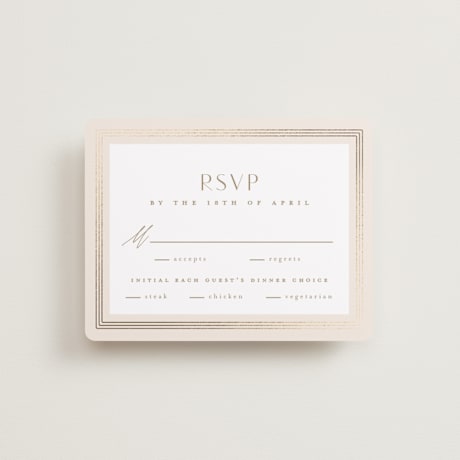 Foil-Pressed RSVP Cards