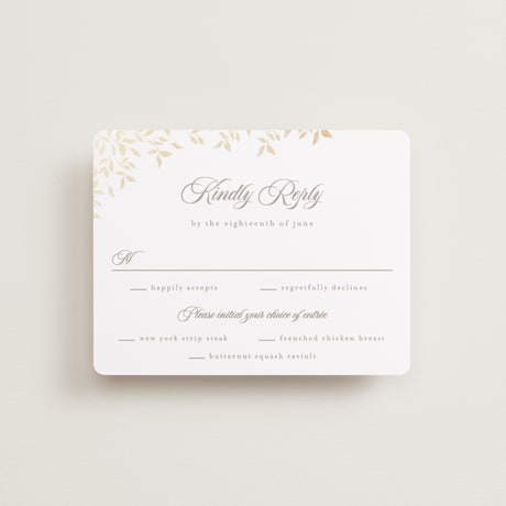 Foil-Pressed RSVP Cards