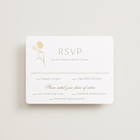 Foil-Pressed RSVP Cards